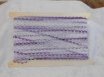 Feather Edge Eyelet Lace Per Meter 38mm Purple/Mauve/Lilac